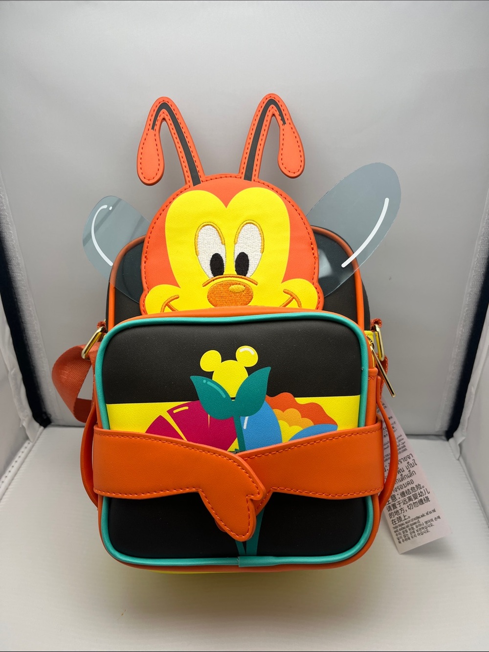 Loungefly Disney Parks 2026 Epcot Flower & Garden Spike The Bee Crossbody Bag